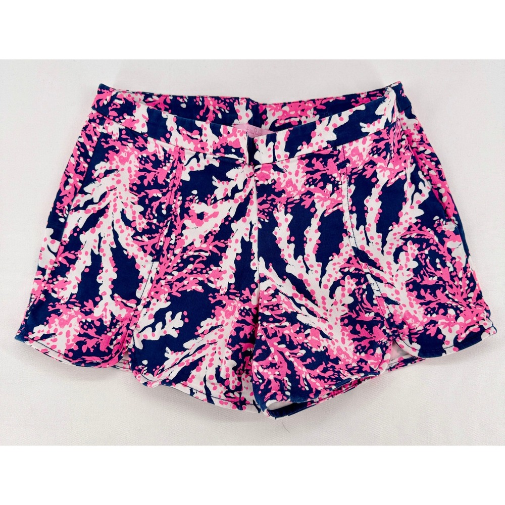 Lilly Pulitzer Buttercup Shorts Nauti Navy Beyond The Sea Size 2 NWT